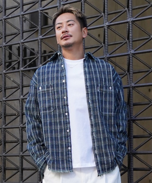 Re;room様 確認用 Re:room シャツ チェックステッチビックデニムシャツ メンズ