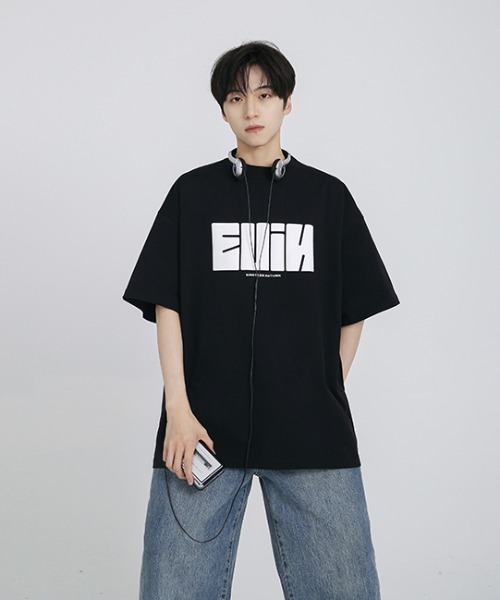 tシャツ 「NIGHTEEN AUTUMN」発泡プリント 加工ロゴ Tシャツ