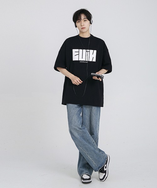 tシャツ 「NIGHTEEN AUTUMN」発泡プリント 加工ロゴ Tシャツ