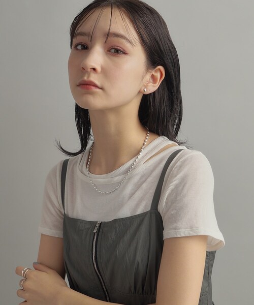 スコレサイト スムースペアシェイプ(中) ピアス 14kgf 他 ピアス