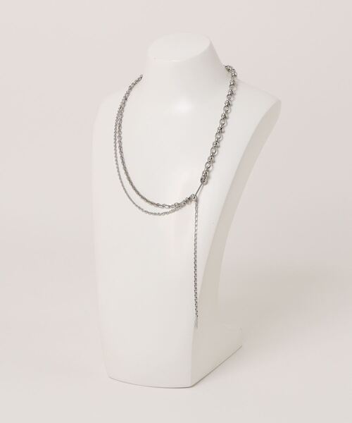 アシンメトリー　デザインチェーン　ネックレス　ジャスティーヌクランケ アシンメトリーデザインチェーンネックレスジャスティーヌクランケ