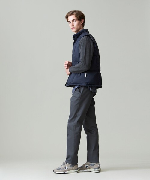 【新品】J.PRESS トリコチン ストレッチパンツ ライトグレー J.PRESS チノパン ピースダイ トリコチンストレッチパンツ