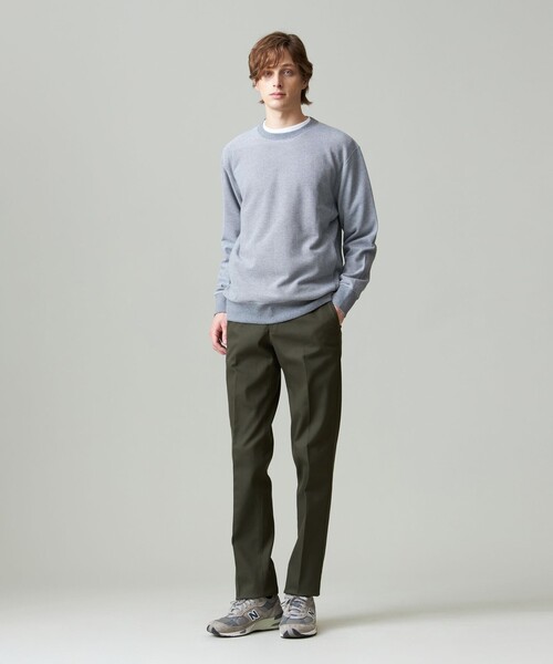 【新品】J.PRESS トリコチン ストレッチパンツ ライトグレー J.PRESS チノパン ピースダイ トリコチンストレッチパンツ
