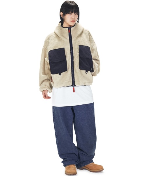OY（オーワイ） コート ジャケット BIG POCKET FLEECE HOODED JACKET