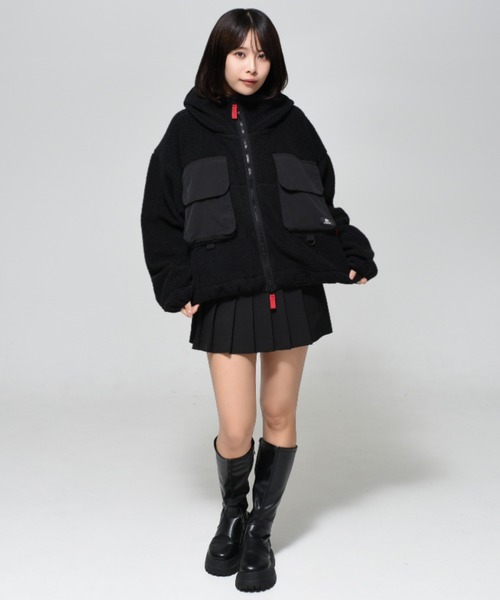 OY（オーワイ） コート ジャケット BIG POCKET FLEECE HOODED JACKET