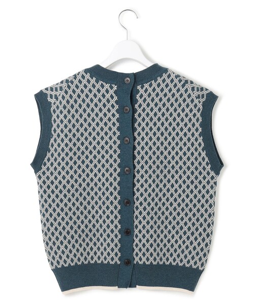 ベスト ジレ 「WOMEN」ANTI PILLING WOOL ジャガードニットベスト レディース J.PRESS YORK STREET ベスト ジレ 「WOMEN」ANTI PILLING WOOL