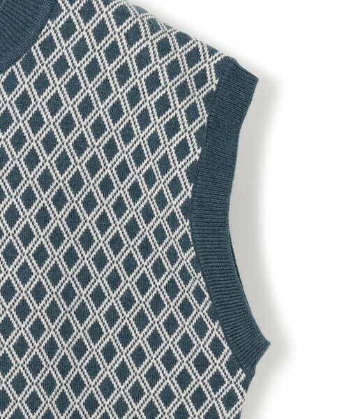 ベスト ジレ 「WOMEN」ANTI PILLING WOOL ジャガードニットベスト レディース J.PRESS YORK STREET ベスト ジレ 「WOMEN」ANTI PILLING WOOL