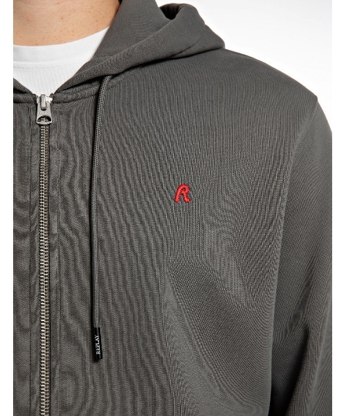 REPLAY（リプレイ） パーカー RED LOGO コットンポリフルジップ