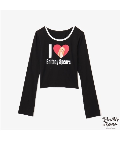 tシャツ atmos pink x Britney Spears I LOVE Britney LS T-shirt / アトモス ピンク X ブリト atmos pink x Britney Spears I LOVE Britney LS T-shirt BLACK