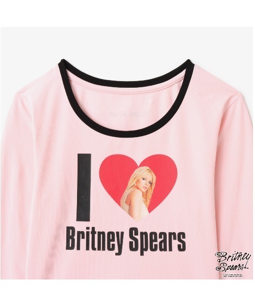 tシャツ atmos pink x Britney Spears I LOVE Britney LS T-shirt / アトモス ピンク X ブリト atmos girls tシャツ pink x Britney Spears I LOVE LS T-shirt