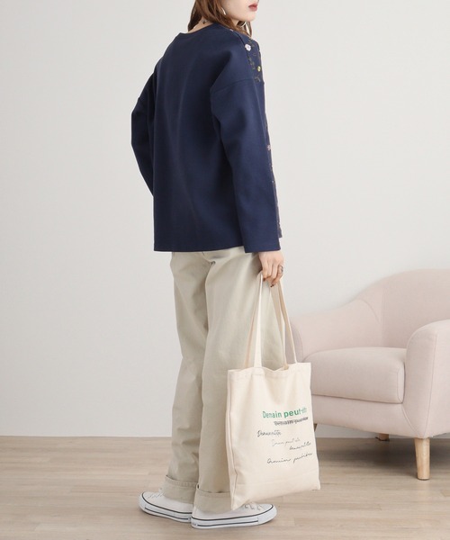 トレーナー スウェット EMAGO お花いっぱい刺繍プルオーバー レディース Emago トレーナー スウェット EMAGO お花いっぱい刺繍プル