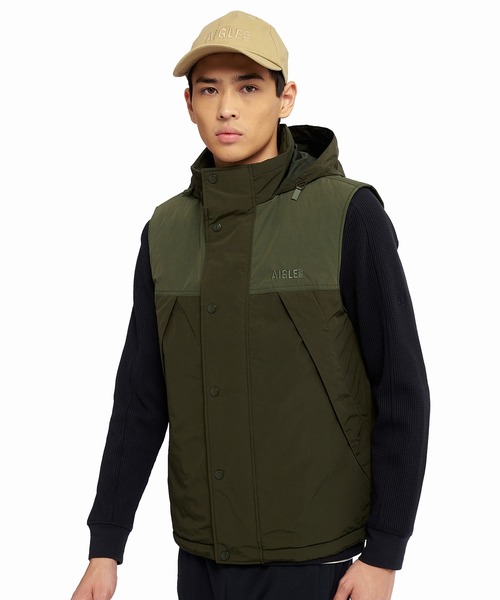 Herno ダウンベスト Herno バイカラー ダウンベスト | ブラック | FARFETCH JP