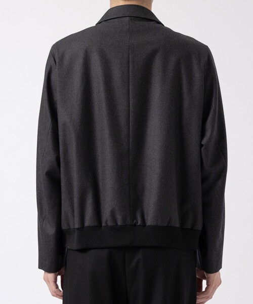革ジャン ライダース 「ATON / エイトン」 MERINO COLLEGE FLANNEL FLIGHT JACKET メンズの画像