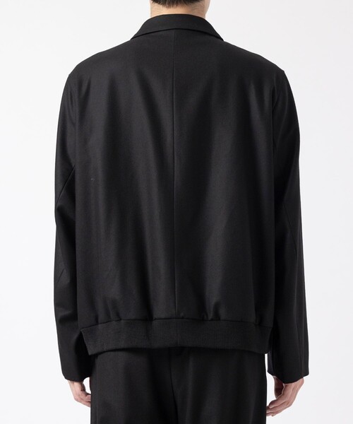 革ジャン ライダース 「ATON / エイトン」 MERINO COLLEGE FLANNEL FLIGHT JACKET メンズの画像