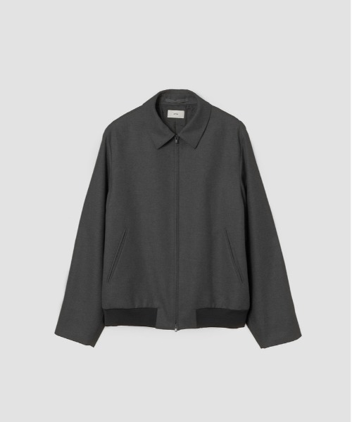革ジャン ライダース 「ATON / エイトン」 MERINO COLLEGE FLANNEL FLIGHT JACKET メンズの画像