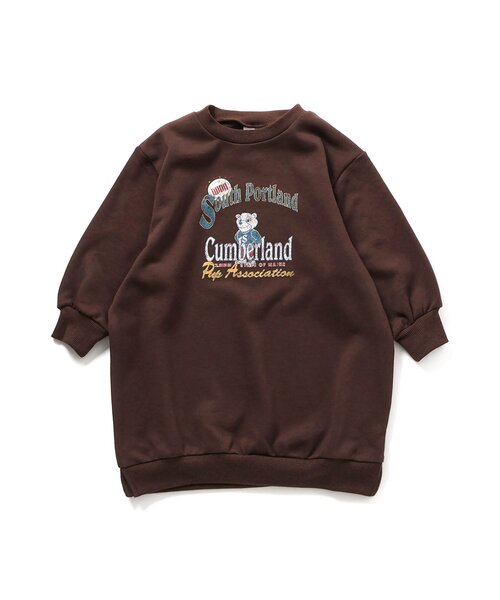 BREEZE ワンピース 2WAY襟付きトレーナーワンピ キッズ 子供服
