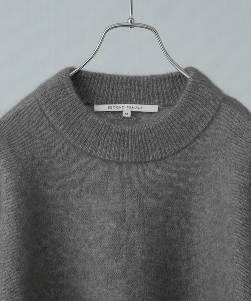 ニット セーター SECOND FEMALE/Brook Knit DropShoulder O-Neck レディース SECOND FEMALE /Brook Knit DropShoulder O-Neck