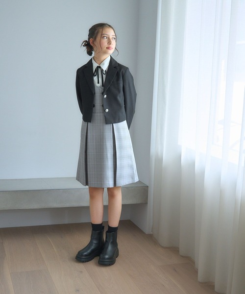 【新品】制服　Jスカート　170A63 GLOBAL WORK ジャンパースカート イージーケア/ジャンスカ