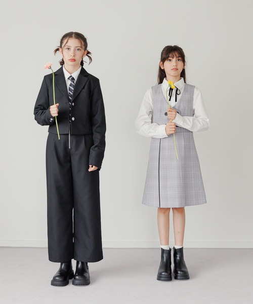【新品】制服　Jスカート　170A63 GLOBAL WORK ジャンパースカート イージーケア/ジャンスカ