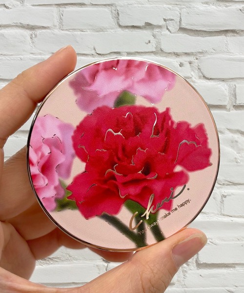 Flowering（フラワーリング） コンパクトミラー 「PLUS FOR me」等倍鏡