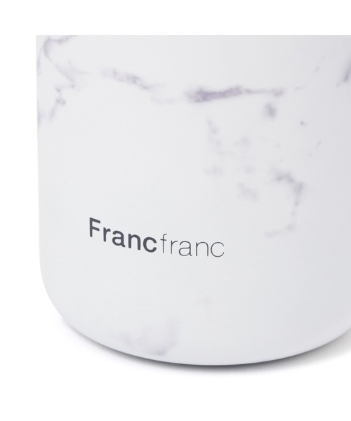 水筒 ワンタッチ ステンレスボトル 480ml マーブルホワイト | Francfranc | 02