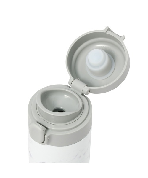 水筒 ワンタッチ ステンレスボトル 480ml マーブルホワイト | Francfranc | 05