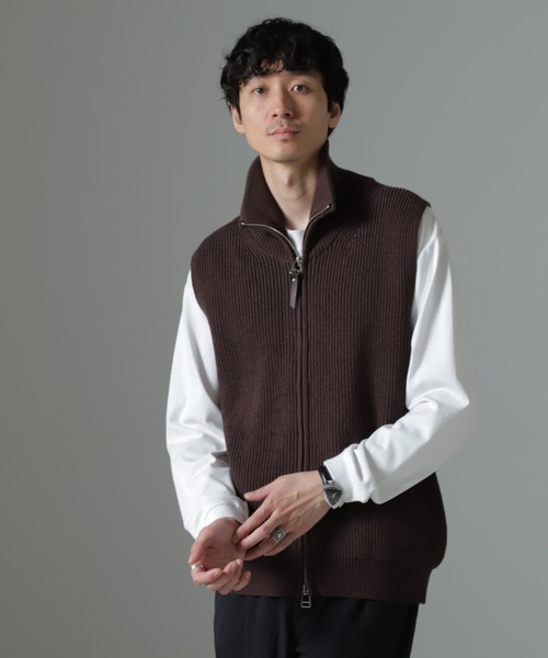 NANO universe（ナノ・ユニバース） ベスト ジレ 片アゼドライバーズ