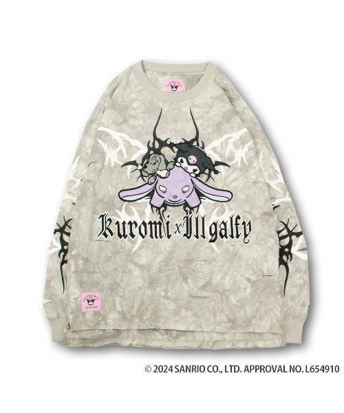GALFY ガルフィー 　ダメージロンＴ　メンズXL ガルフィー ムラ染め 長袖 GALFY tシャツ GALFY×クロミコラボ イルガルフィームラ染めロンT