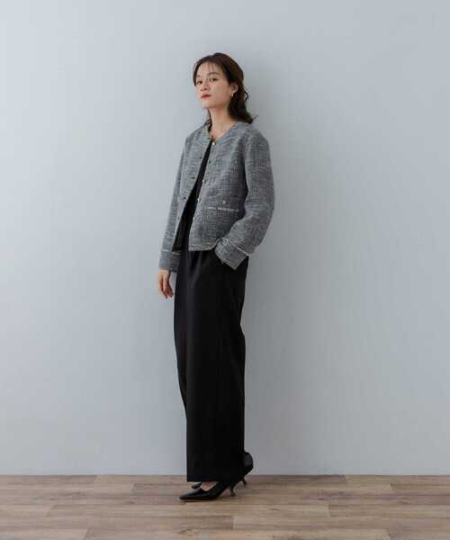 URBAN RESEARCH　ツイードノーカラージャケット URBAN RESEARCH ジャケット ノーカラージャケット ツイードノー