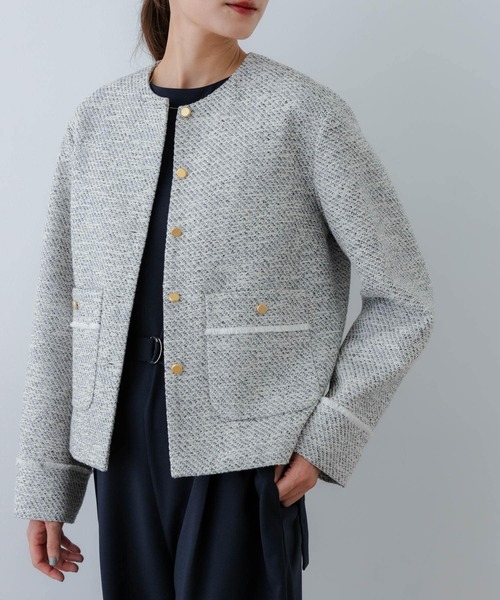 URBAN RESEARCH　ツイードノーカラージャケット URBAN RESEARCH｜ツイードノーカラージャケット | Rakuten