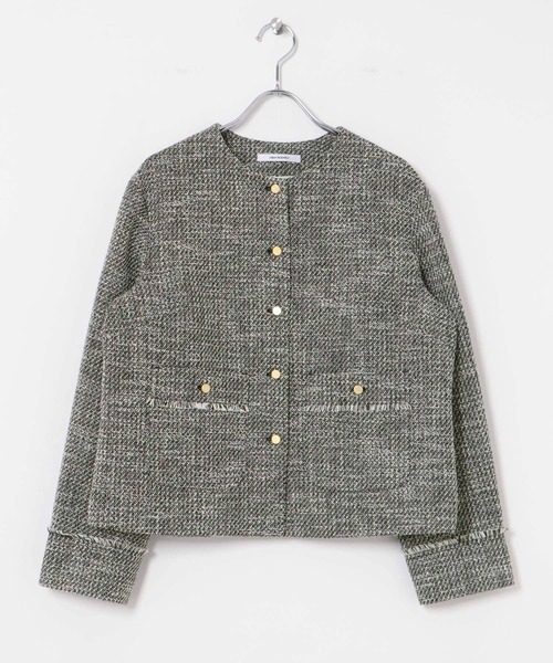 URBAN RESEARCH　ツイードノーカラージャケット URBAN RESEARCH｜ツイードノーカラージャケット | Rakuten