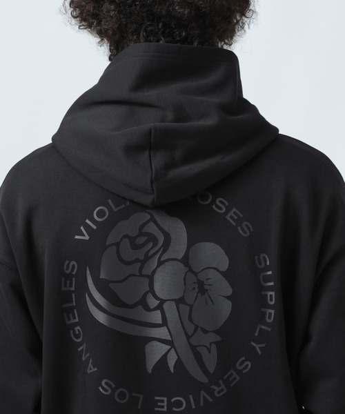 VIOLA＆ROSES パーカー 「VIOLA＆ROSES」別注裏毛ロゴフーディー  