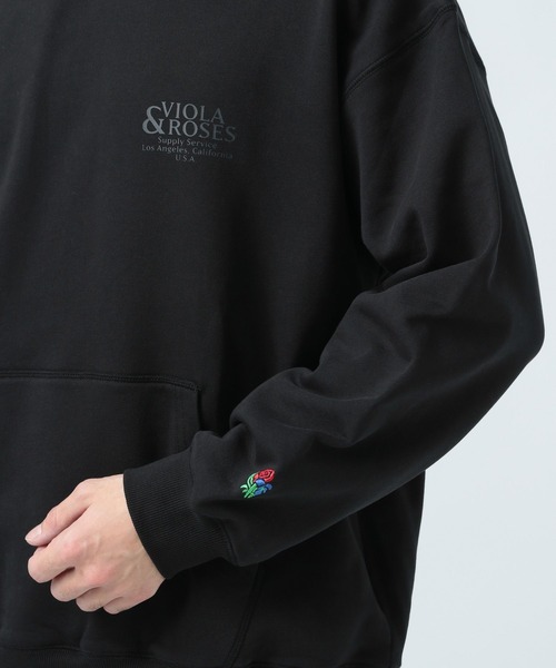 VIOLA＆ROSES パーカー 「VIOLA＆ROSES」別注裏毛ロゴフーディー  