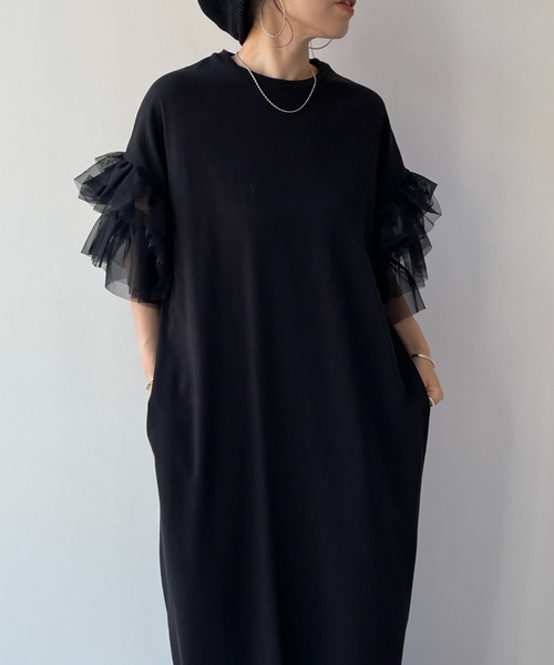 wee9s ワンピース cheer frill one piece / ドッキングチアー