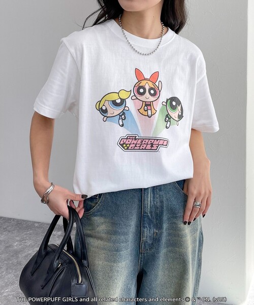 tシャツ 「GOOD ROCK SPEED/グッドロックスピード」POWER PUFF GIRLS半袖Tシャツ レディース