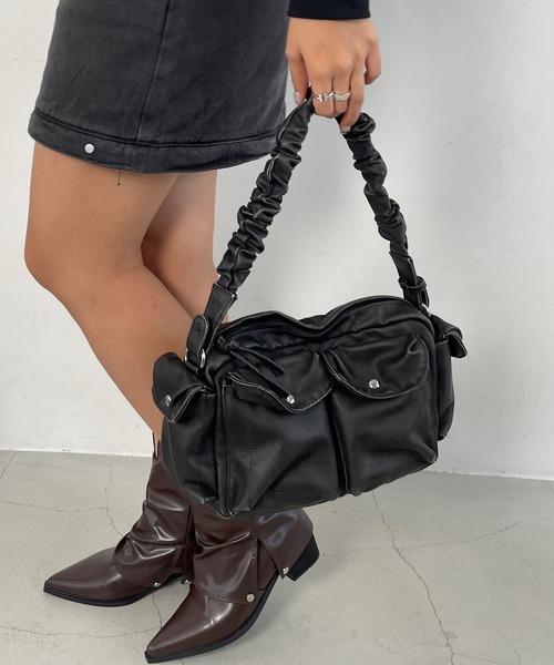 Roger&Raw ショルダーバッグ バッグ ギャザーショルダーバッグ