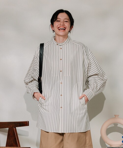 FREAK'S STORE フリークスストア アイボリー シャツ・ブラウス S セール】オープンカラーシャツ（シャツ/ブラウス）｜FREAK'S