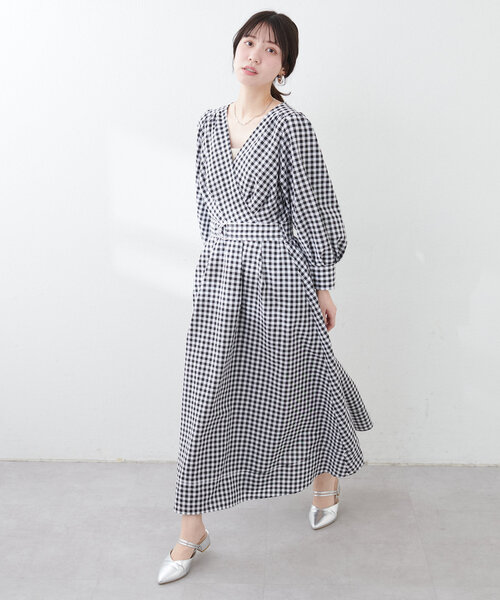 natural couture ワンピース 「ako」骨スト優勝カシュクールワンピース