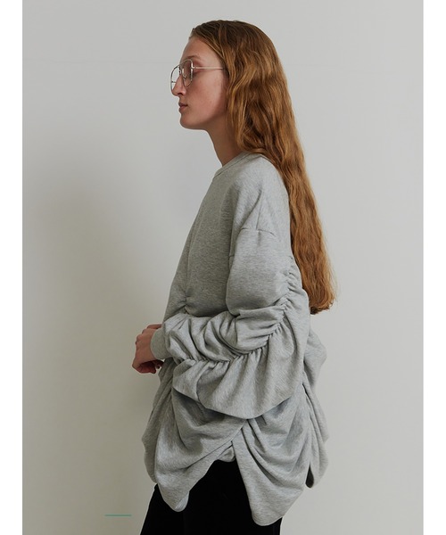 SORIN tシャツ Soft Sweat Voluminous Gathered Top レディース