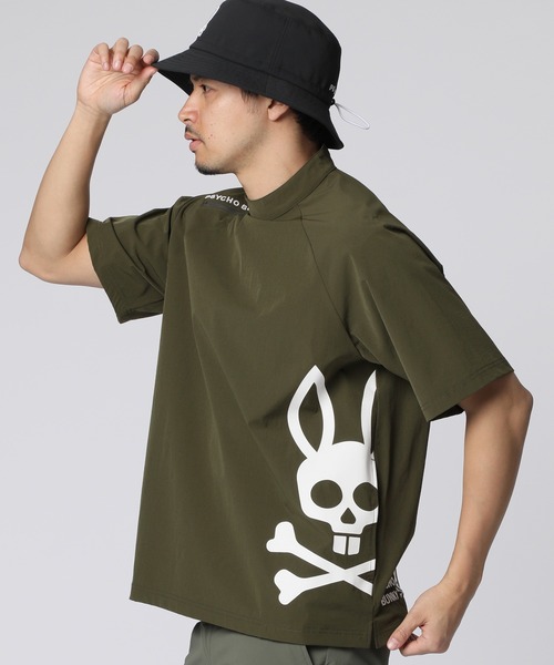 接触冷感素材」MENS CORDURAベア天竺 長袖モックネック メンズ