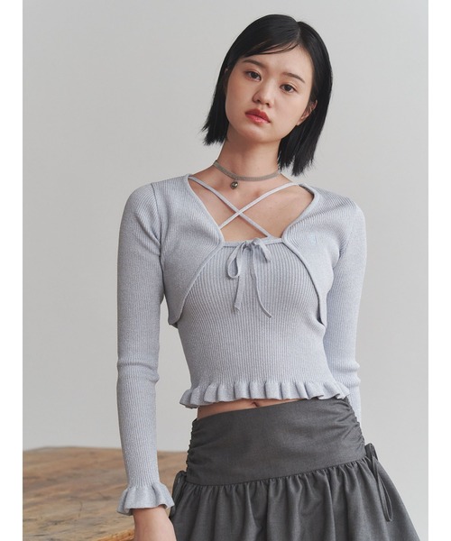 クレージュ　サマーセーターアンサンブル Courreges - 【クレージュ】カーディガン トップス サマーニット