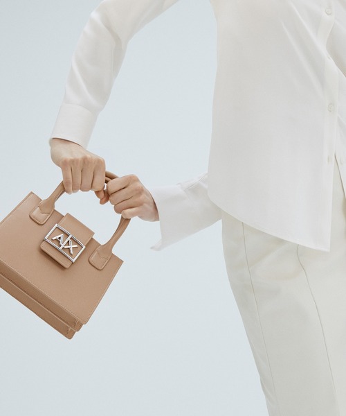 A|X アルマーニ エクスチェンジ ミニハンドバッグ アイボリー ARMANI EXCHANGE ハンドバッグ 「A|X アルマーニ エクスチェンジ