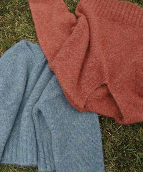 「Reurie'」 Vネックニット FREE テラコッタ レディース_画像2