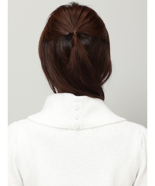 「MISCH MASCH」 タートルネックニット フリ- ピンク レディース_画像5