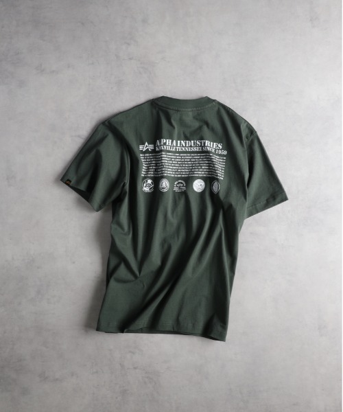 送料込★ALPHA INDUSTRIES★Tシャツ Back Alpha Industries tシャツ 「ALPHA」バックプリントTシャツ