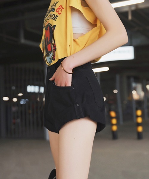 [Miniministore] Denim шорты M черный женский 