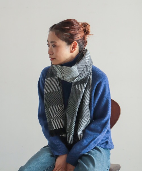 「NOMBRE IMPAIR」 ストール FREE グレー レディース_画像6