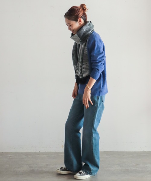 「NOMBRE IMPAIR」 ストール FREE グレー レディース_画像7