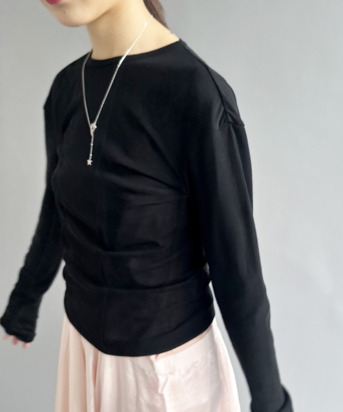babaco tシャツ 「babaco/ババコ」Twisted Cotton Back Tied