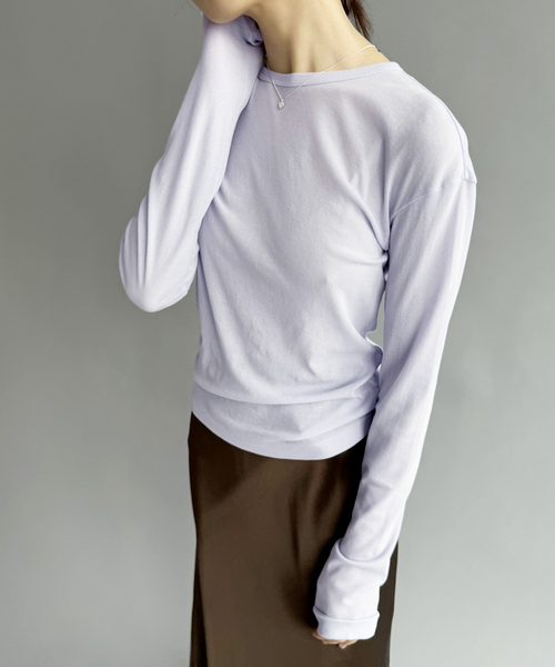 babaco tシャツ 「babaco/ババコ」Twisted Cotton Back Tied